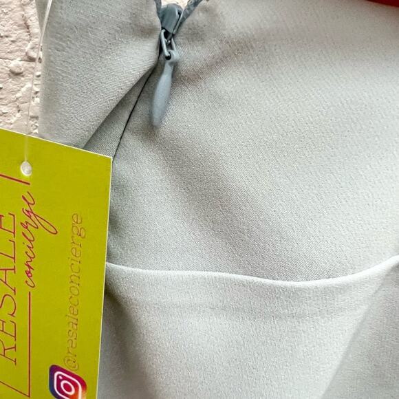 Michael Costello x Revolve Ava one shoulder dress in ice blue size Small - Picture 8 of 10